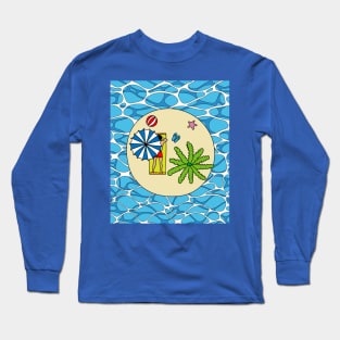 Lonely Island Relaxation Sun Long Sleeve T-Shirt